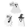 Halloween Cartoon Ghostly Decors Figurine Table Sign Set Of 3 Tiered Tray Ornaments For Mantels Shelves Seasonal Crafting