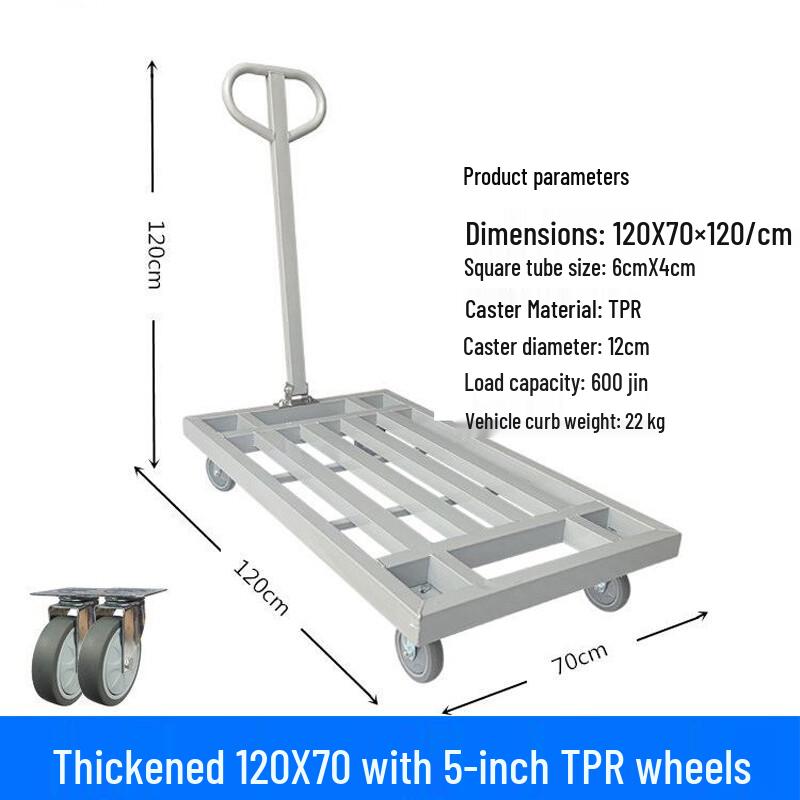 Haisidick Foldable Flatbed Trolley