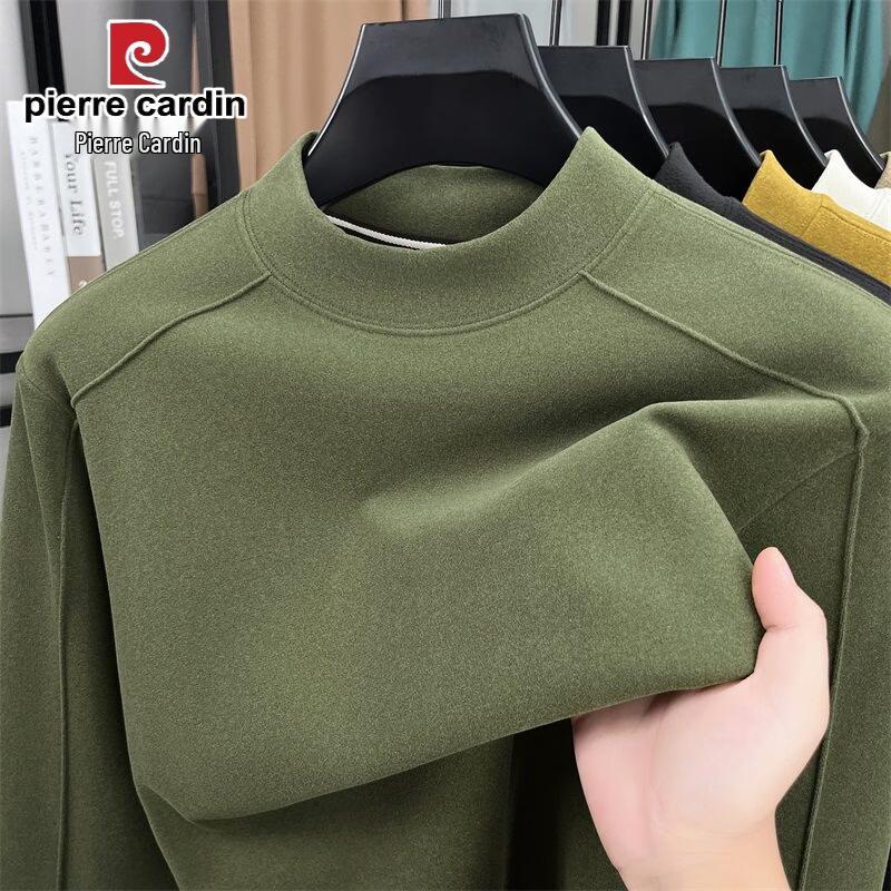 Pierre Cardin Мужская двусторонняя бархатная термофутболка с полувысоким воротником XL