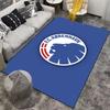 FC Copenhagen Logo Carpet, Blue Lion Pattern Home Decor Rug Suitable for Use As an Anti-slip for Living Room Bedroom Sofas