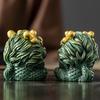 Mascot Kirin sculptures and figurines Chinese Wealth Attracting Beast Home Room Office Wealth Luck Feng Shui Decor a pair