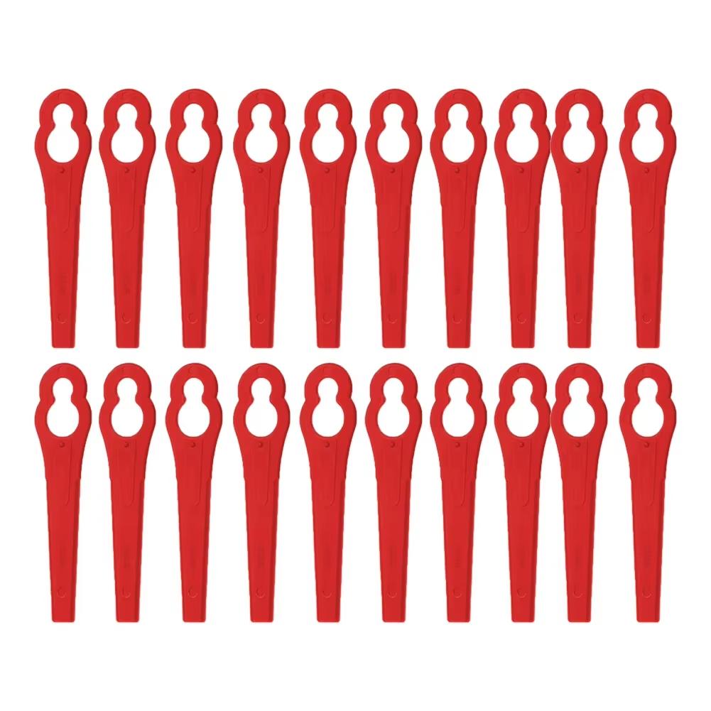 20/60/100/120 Pezzi Lame per Decespugliatore Plastica L83 Lama per Taglio Erba Durevole Lama per Macchina Tagliaerba Cordless