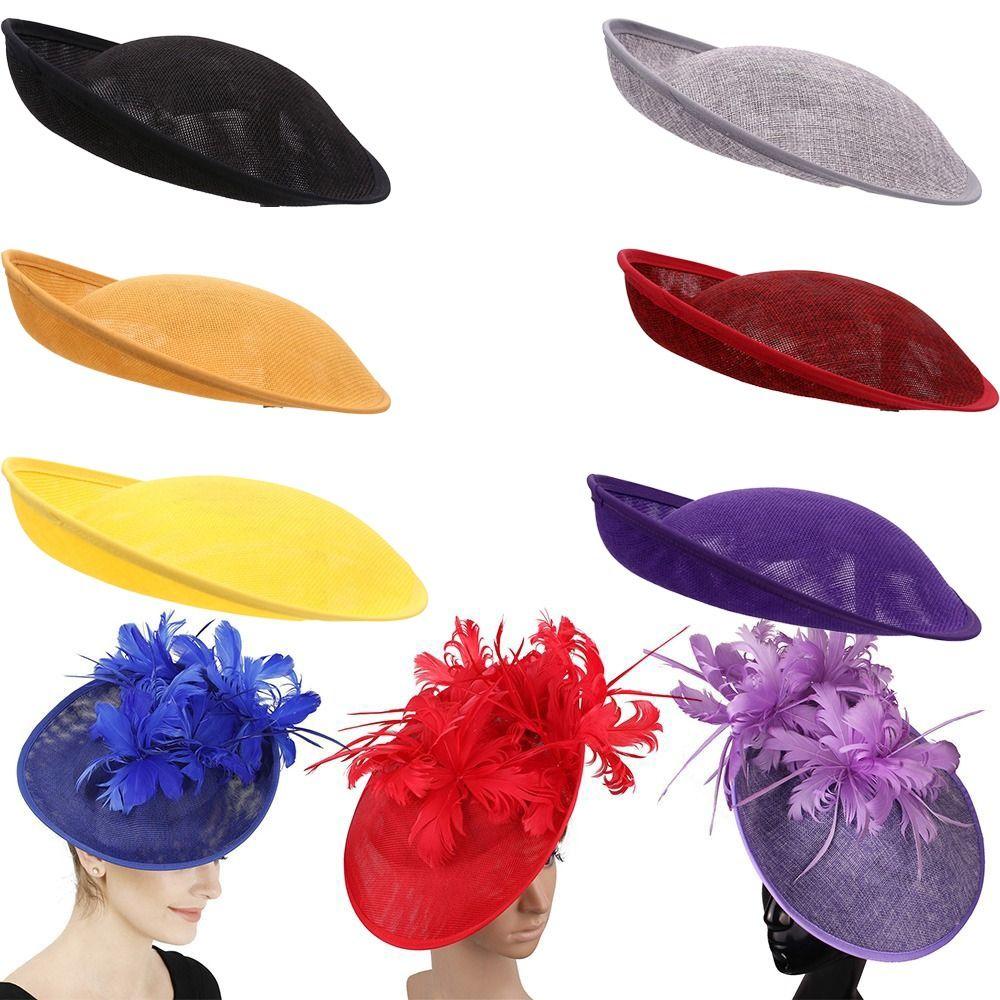 Bride Headdress Party Show Hats DIY French hat Millinery Cocktail Headwear Women Ladies
