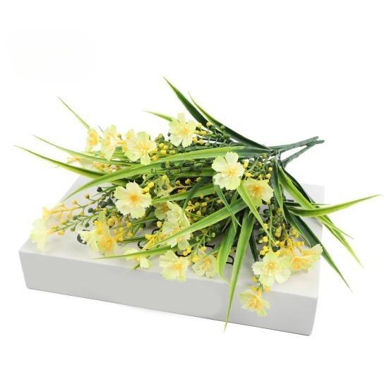 Artificial Flowers Bundle UV-Resistant Faux Plants Non-fading Fake Flowers for Home Vase Basket Window Box Outdoor Decoration