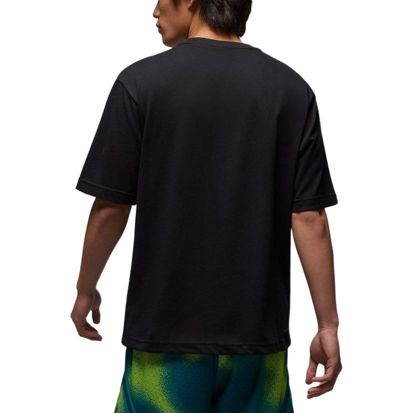 Jordan T Shirts Men's Black Crew Neck Moderate FB7446-010