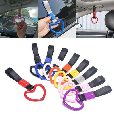 1 ADET JDM Tren Otobüs Kolu El Kayışı 1 Adet Tsurikawa Yüzük Kalp Şekillendirici Drift Charm Kayışı Drift Oto Aksesuarları Araba Kayışı