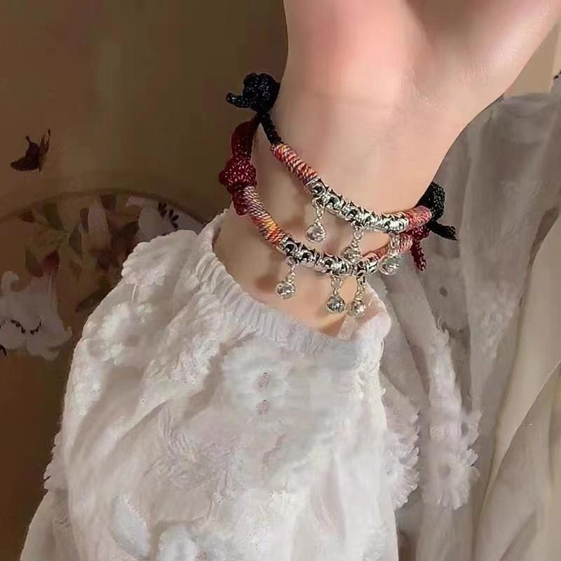 Sophisticated Black Thread Bracelet Artistic Handmade Design Perfect Couples For