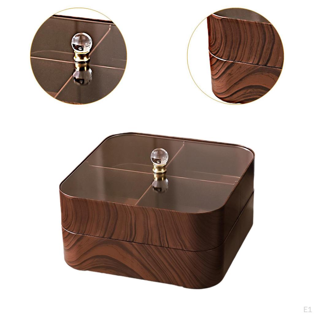 Divided Serving Tray Candy And Dry 2 Tier Decorative Storage for Sweets,