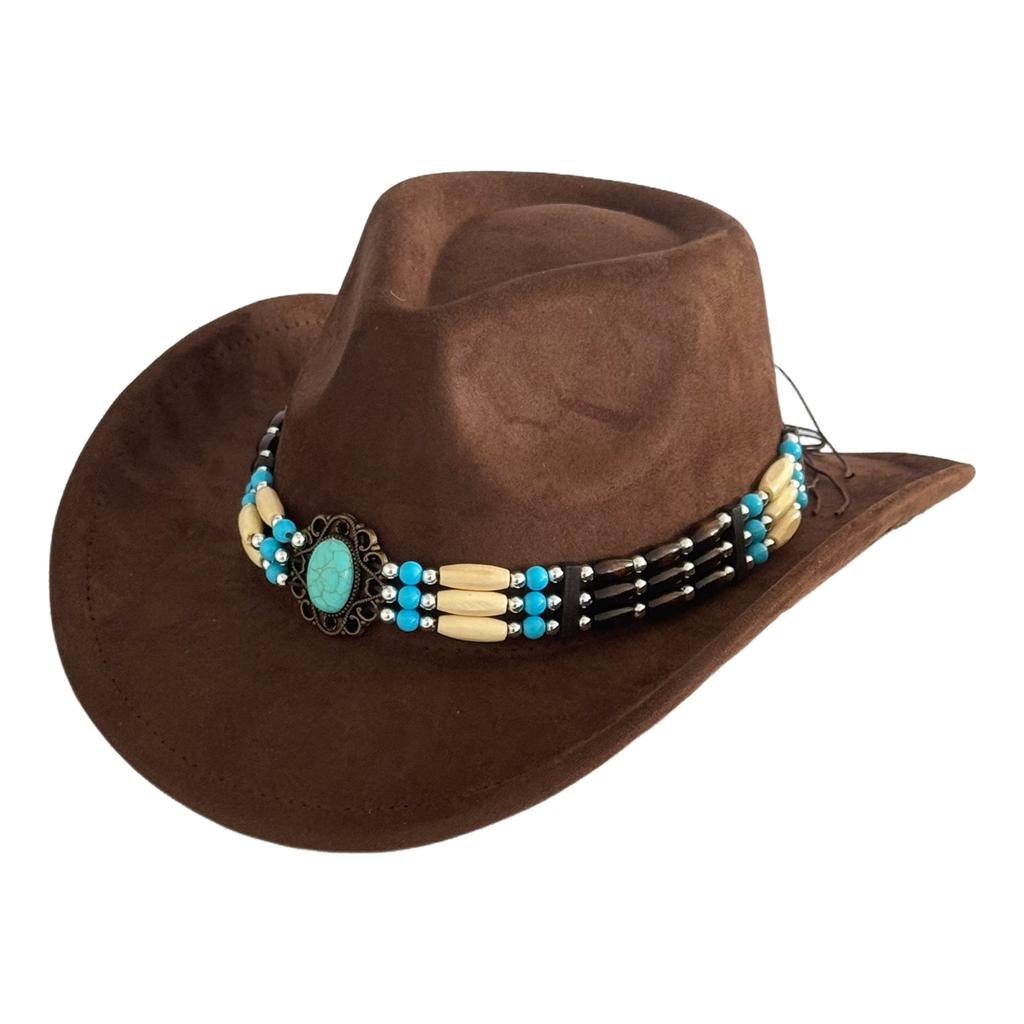 Hot-selling retro bull's head big-brimmed top hat, European and American suede western cowboy hat, men's temperament jazz hat