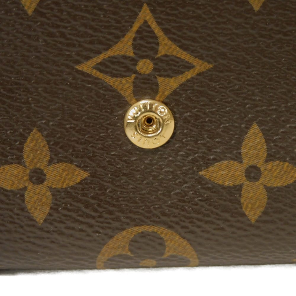 Used 12564 Porto Monnaie Rosalie M41939 7941 LV logo flower old model card case coin purse monogram fuchsia ladies from