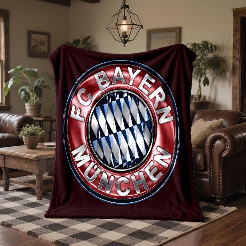 Bayern Munich Print Flannel Blanket Soft Warm Sofa Bed Throw Blanket For Home Office Bedroom