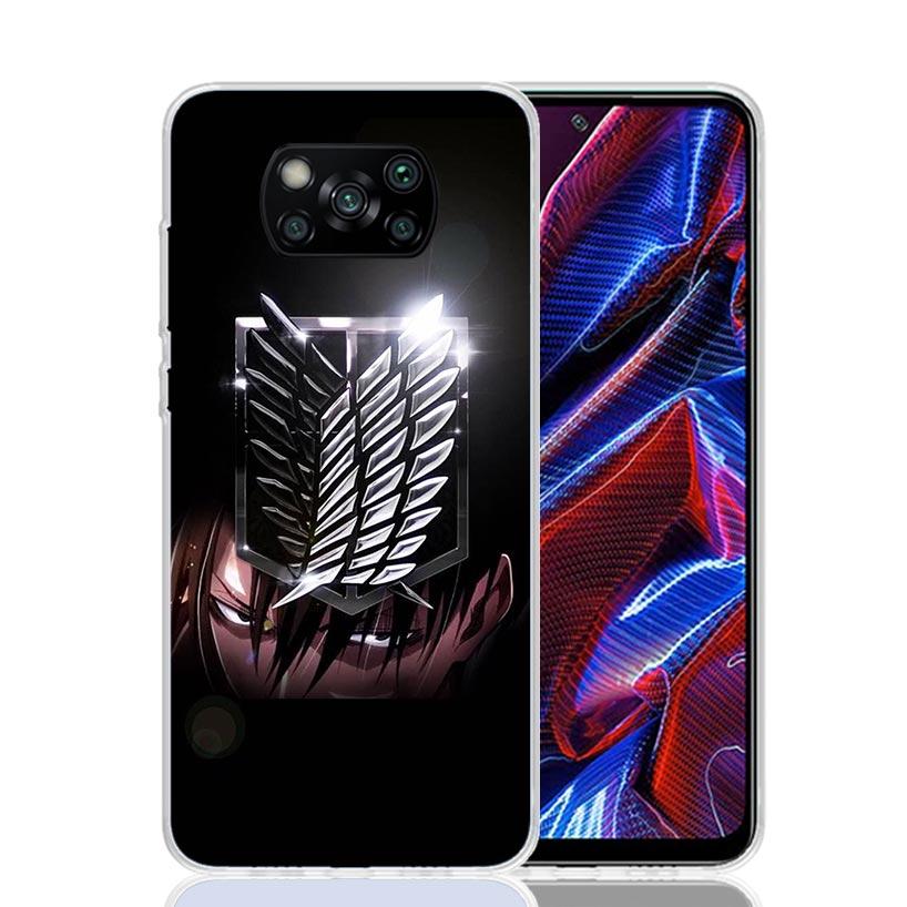 Attack Levi Case Phone Cover for Xiaomi Redmi Note 10 9 9S 8 8T 7 5 Pro Mi 12T 11T 10T 9T 12 11 Lite A3 A2 Trend Fundas Mi 11T 1
