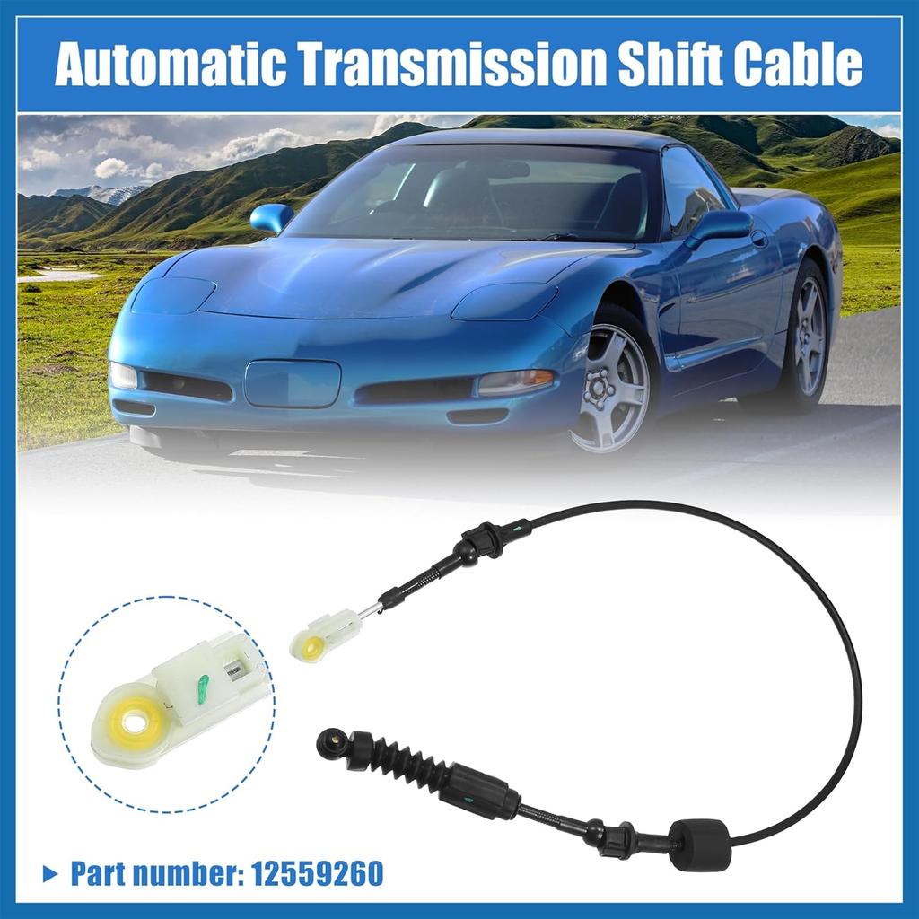 Automatic Transmission Gear Shifter Cable for Corvette C5 1997-2002 Auto Trans Control Lever Cable Assembly Range Select Lever Kit 12559260 Item