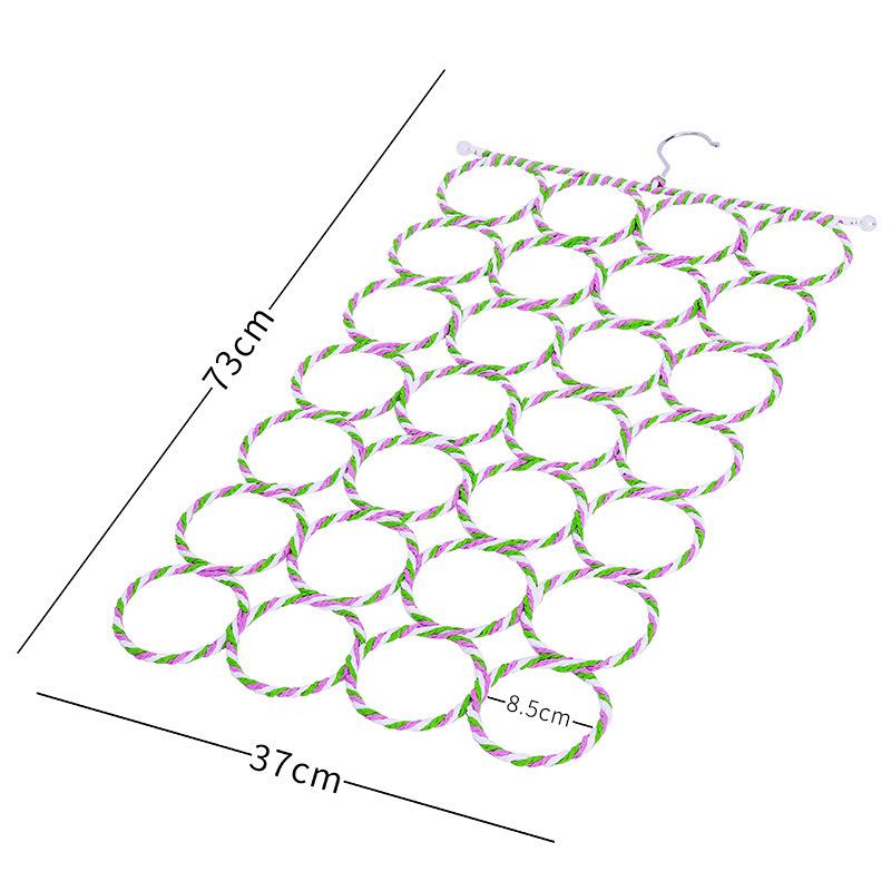 

28 колец для шарфов, вешалка для хранения шалей, вешалка для шарфов, подвесной шарф, хиджаб, галстук, хранение одежды и гардероба 73X37 см WWO66