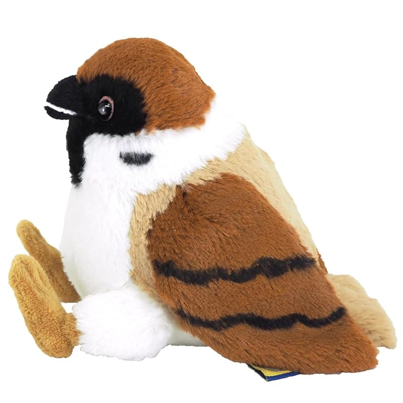 

sun lemon Fluffy s sparrow S 11×16×12cm stuffed toy bird Sparrow animal P-9592