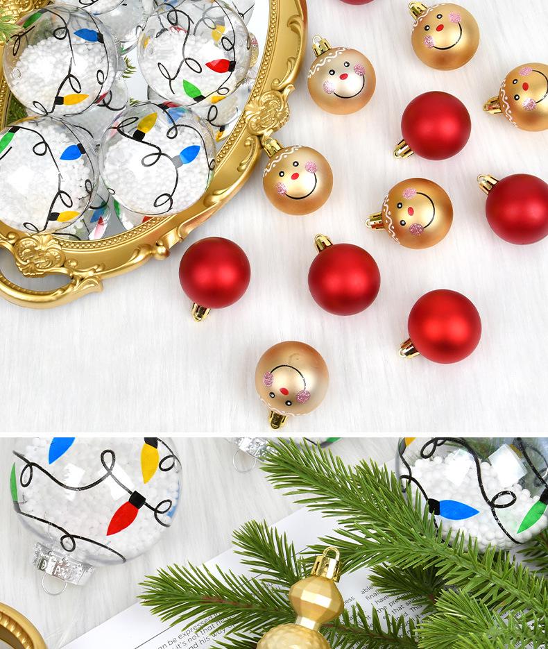 Painted Irregular Gourd Shape Christmas Tree Hanging Ornaments