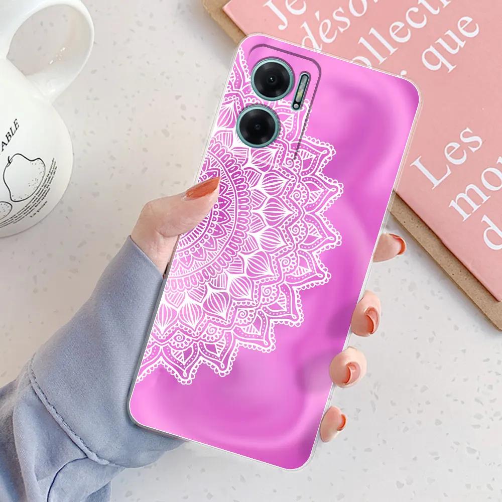 For Redmi 10 5G Case 2022 New Transparent Fashion Girls Soft Phone Cases for Xiaomi Redmi 10 5G Silicon Back Cover TPU Bumper