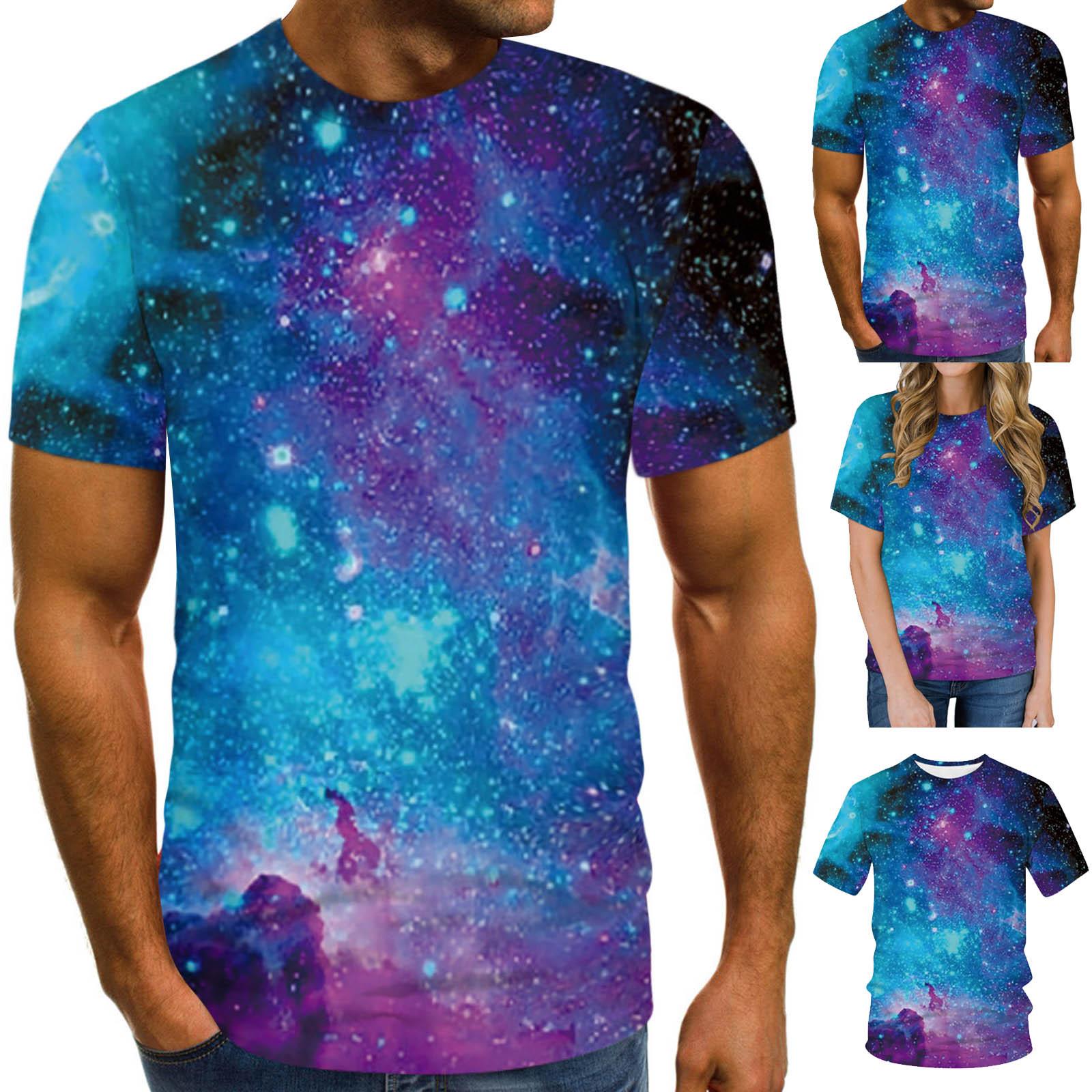 

Мужчины Женщины Весна Лето Повседневная Тонкая 3D Печатная Футболка С Коротким Рукавом Топ Блузка