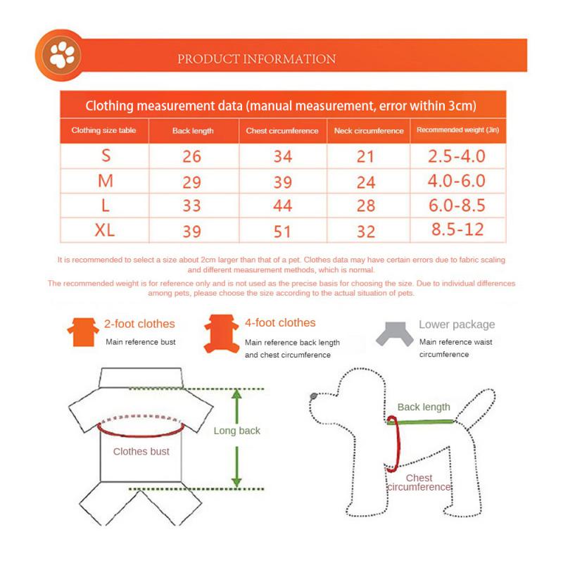 Dog Clothes For Small Dogs Comfortable Wear Resistance No. Easy Storage Fashion Trend Dog Dress Soft Skin-friendly Creativity