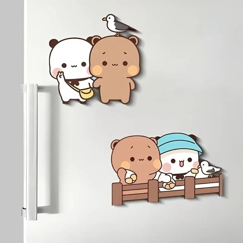 Cute Anime Bubu Dudu Fridge Magnets Kawaii Panda Yier Refrigerator Magnets Sticker Home Decor Sticker Creative Home Accessories