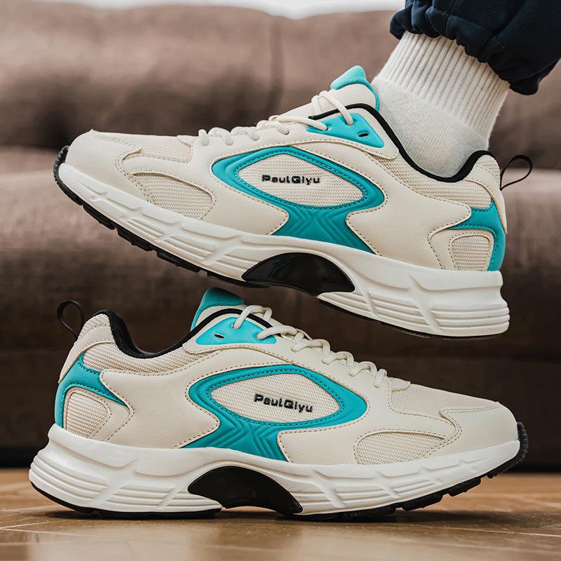 Men's shoes 2025 spring new deodorant breathable mesh shoes men's sports and leisure shoes mesh versatile board shoes