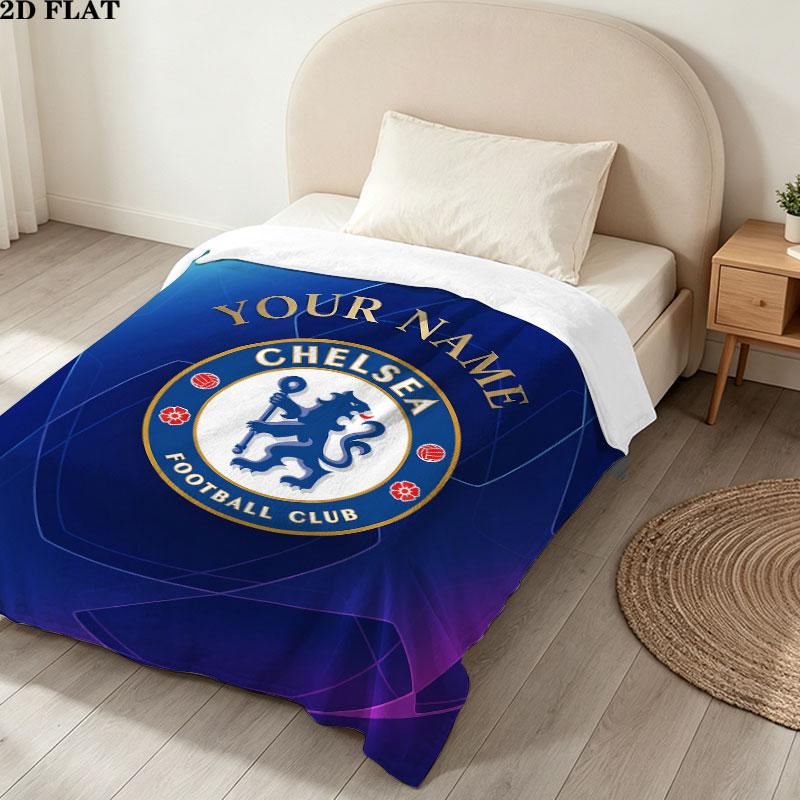 Custom Chelsea F.C Blanket, High Quality Comfortable for All Seasons, Home Decor, Warmth and Comfort