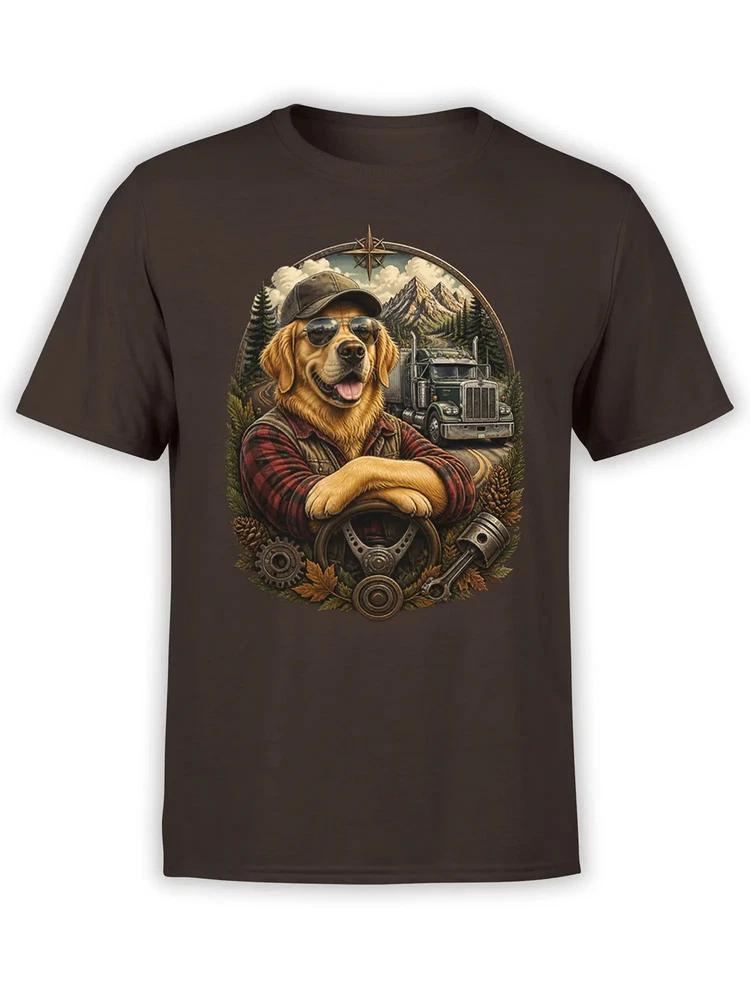 Highway Retriever Golden Retriever Tshirt Unisex S