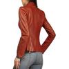 Leather Blazer Hot Slim fit Designer Red New Women's Genuine Soft Lambskin