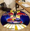 Red Bull Racing Muster Runder Teppich, Innen-/Außenmatte, für Picknick, Spielzimmer, Schlafzimmer, Büro, Wohnzimmer, Heimdeko Teppich, Geburtstagsgeschenk