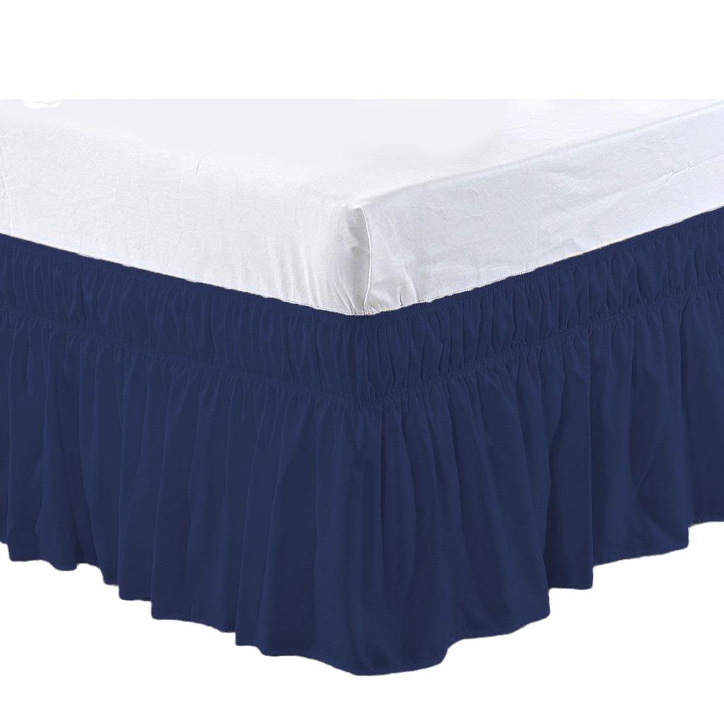 Universal Four Seasons Elastic Bed Skirt with Breathable Ruffle