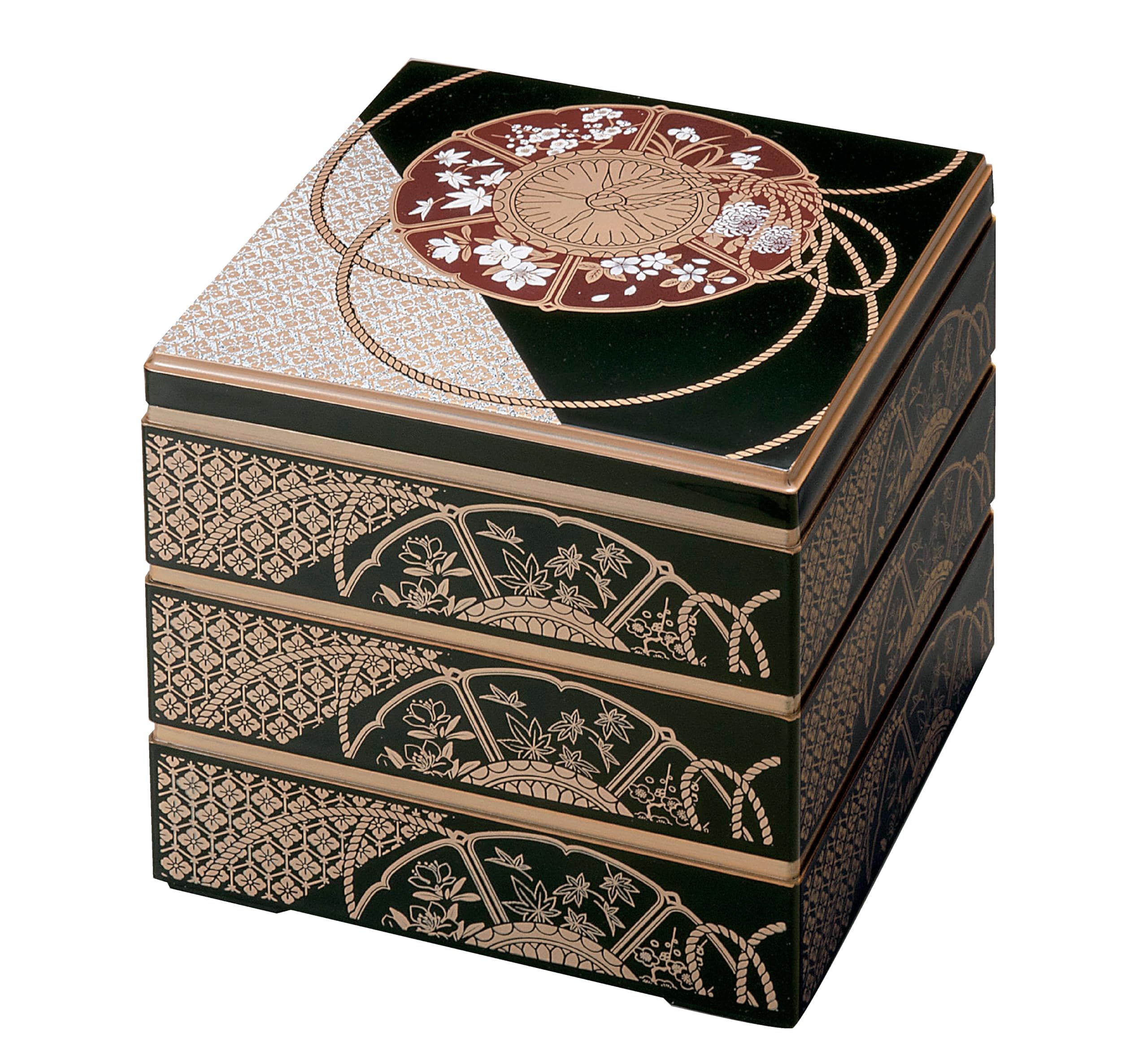 

Вакаидзуми Курасигэ Черный Калейдоскоп 3 Лаковая посуда, 6,5 дюйма (Черный интерьер), Тирс, H-156-56A