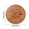 Metal Birds Bath Tray Copper Bird Bath Disk Outdoor Feeder Cleaning Accessories Triple-Point Support Purifier Disc Water Bowl