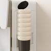 Disposable Cup Dispenser , Wall Mounted No Drilling Installation, Dustproof Plastic Paper Cup Holder Organizer, 2 packs