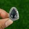 Pietersite Stone 925 Silver Art Deco Birthday Statement Bezel Boho Ring Jewelry