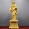 High 20.5cm Traditional Hand Carving Home Living Room Decor Wood Catholic Carving Jesus Ornaments