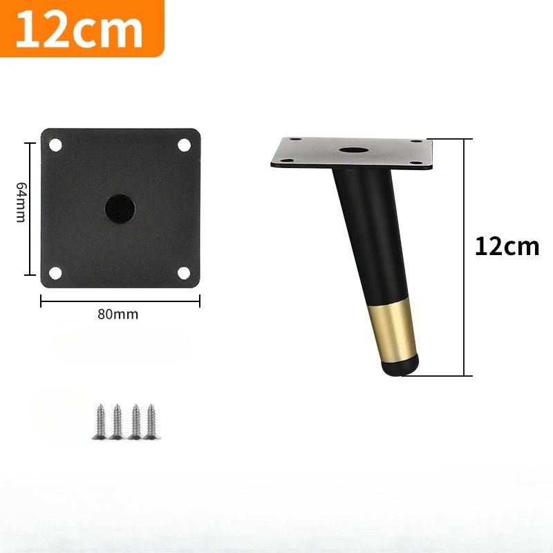 4pcs Conical Furniture Legs Oblique Metal Legs Matte Furniture Feet for DIY Sofa Cabinet Table Chair Cupboard