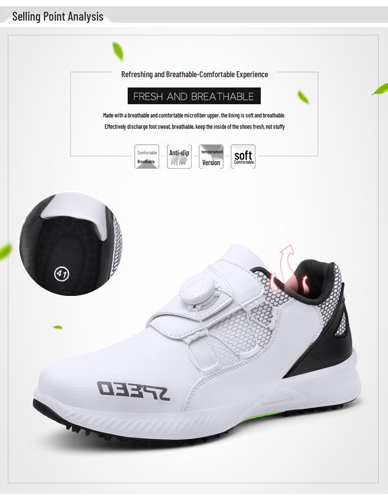 Men's Casual Golf Shoes - New Style Sliding Sports Footwear