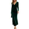 Womens Sexy Backless Sleeveless Deep V-neck Condole Belt Sequins Dress Cocktail Gown Dress