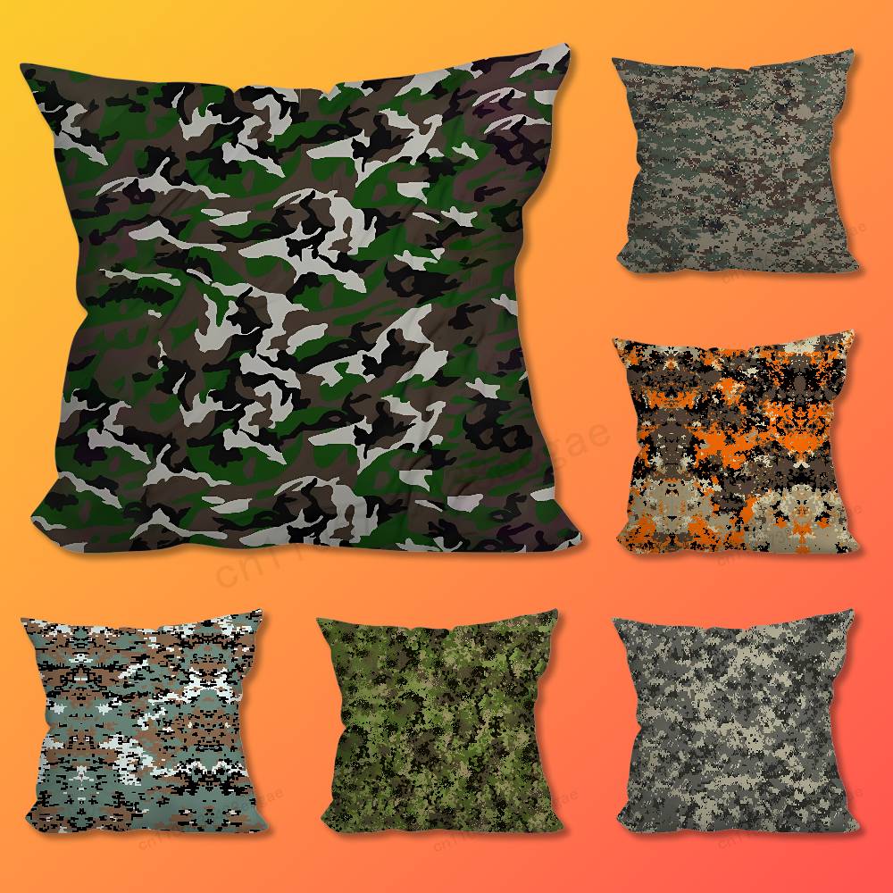 Flecktarn Camo Art Throw Pillow Case For 45x45cm,55x55cm,30x30cm For Home Bedroom Decoration And Protector