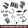 For Subaru Outback 21 Interior Accessoires ABS CarbonFiber Decoration Cover Window Lift Swtich Gear Shift Panle Cover