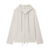 European and American style, new women's clothing, fashionable, casual, versatile, hooded knitted zipper fir