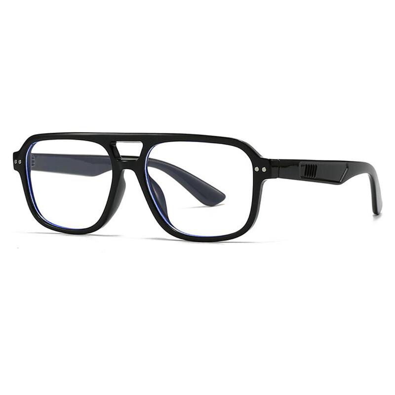 

Retro Glasses Trendy Fashionable Stylish Square Computer Reading Eyewear Far Sight Optical Luxury Brand No Blue Light 0
