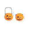 4 Pcs Portable Pumpkin Bucket Setting Props Halloween Cookie Jar Child Candy
