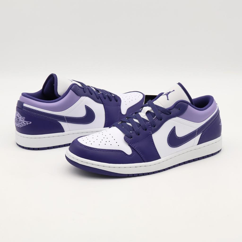 553558-515 Nike Air Jordan 1 Low Morado Sky J Blanco Arándano Claro (de los hombres)