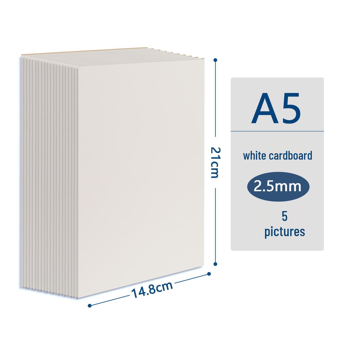 Детский набор ручной работы DIY из картона: блокнот для рисования и фоторамка - цвета крафт, черный и белый - размеры A3, A4, A2