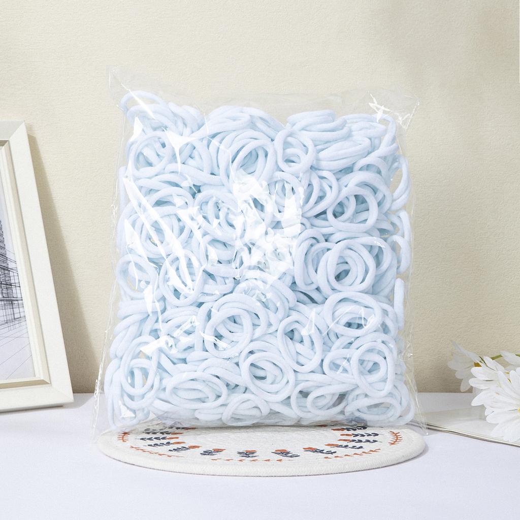 100 STÜCK/ Set grundlegende Nylon-Scrunchies für Damen und Mädchen Mode-Haaraccessoires für Mädchen Gummiband-Kopfschmuck