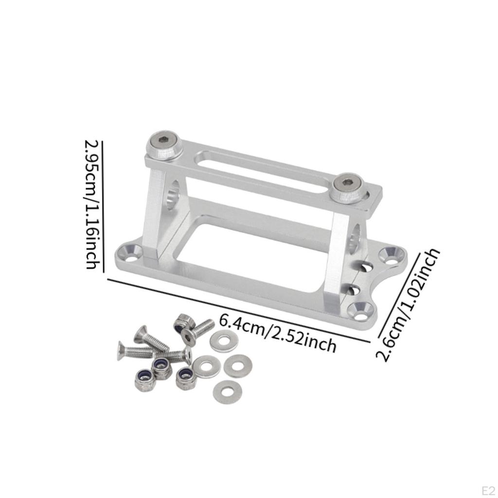Servo Mounting Bracket RC Car Upgrade Part Adjustable Width Professional Sturdy Versatile Aluminum