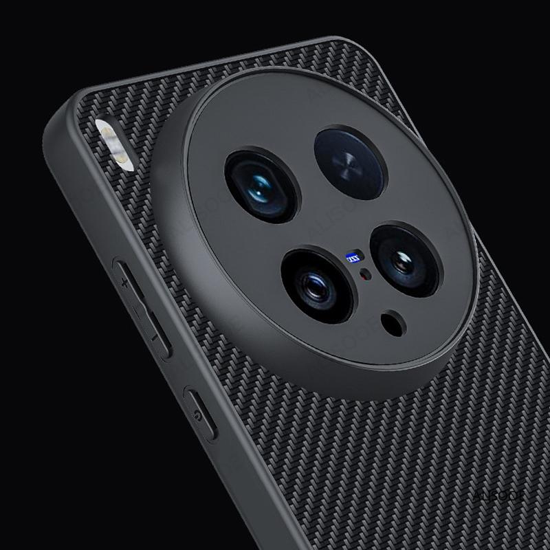 Shockproof Funda for VIVO X200 Ultra Case Luxury Fiber Texture PU Leather Protection Back Cover Capa