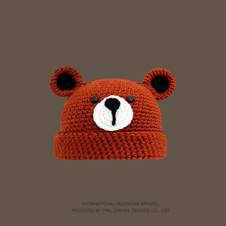 Ruffian Baby Monster Shrek Knitted Pullover Autumn and Winter Devil Long Braid Cartoon Handmade Wool Hat Tide