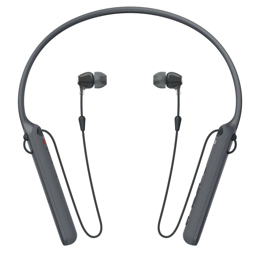 Sony Wireless Bluetooth Up to 20 Hours of Continuous Headphones with 2017 Black WI-C400 Earphones Compatible, Playback, In-Ear Microphone, Model,